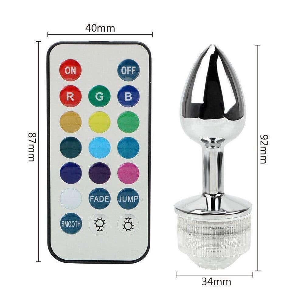 Plug Anal Metal Com Led Pequeno General Import - Imagem 5