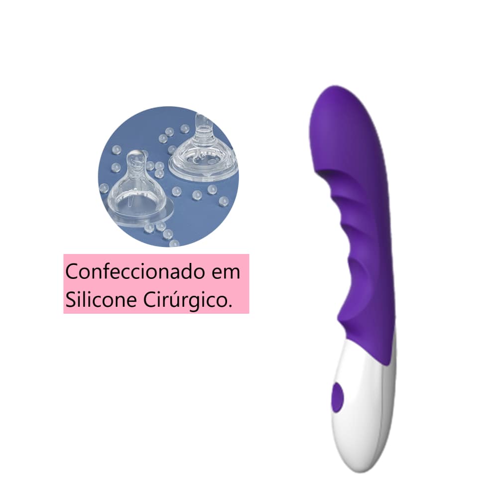 Vibrador De Alta Potencia Matte Roxo - Imagem 3