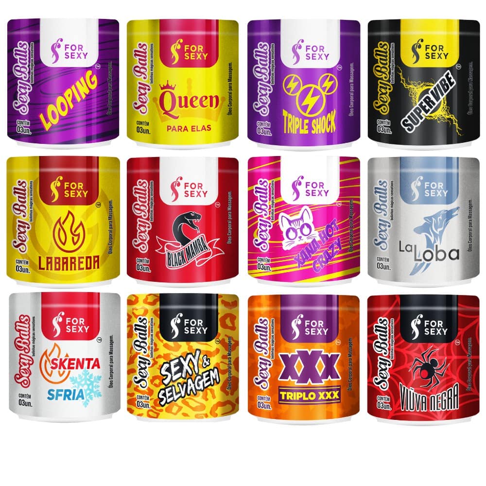 Bolinhas Beijável Com 03 Unidades Sexy Ball For Sexy