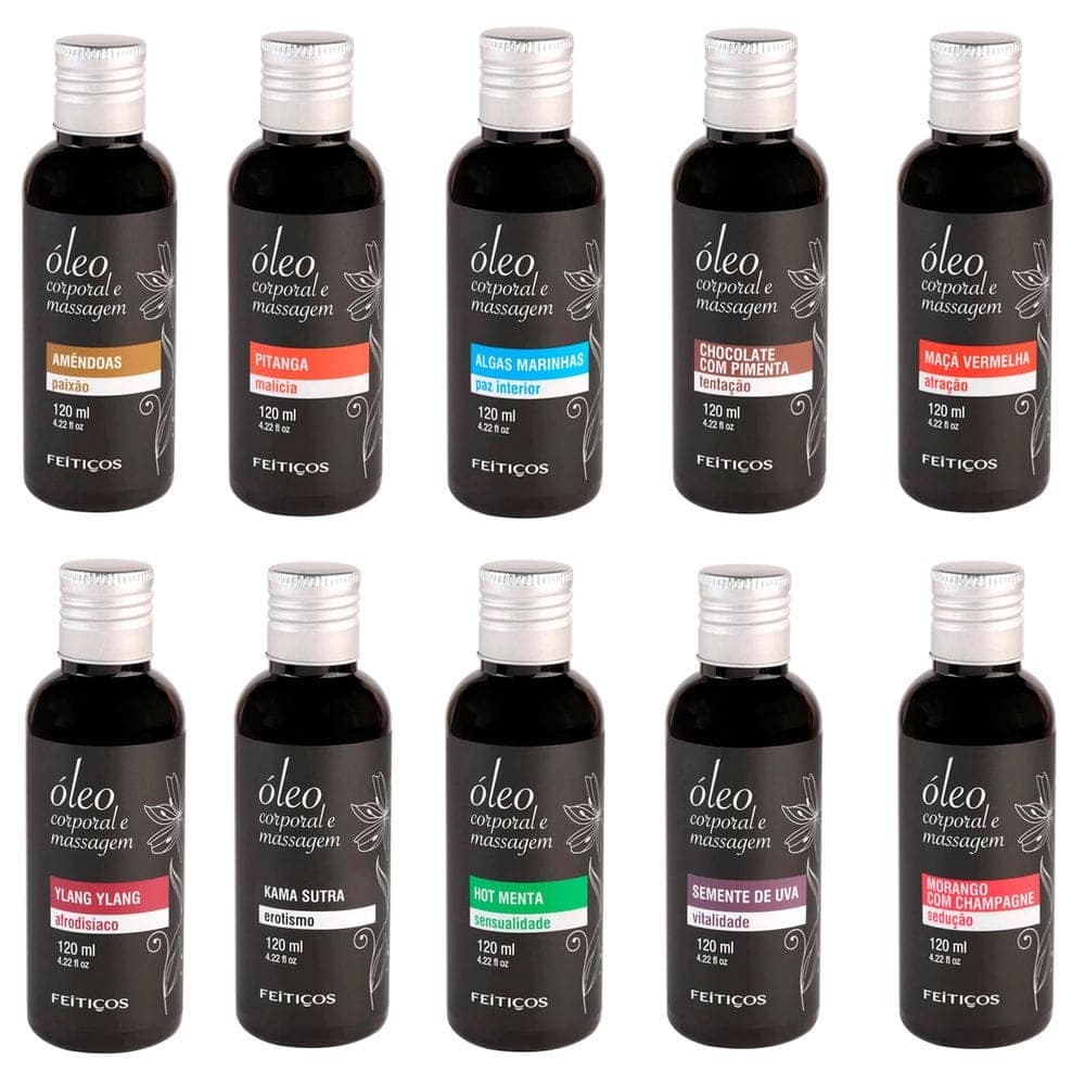 Óleo Corporal De Massagem Feitiços Aromáticos 120 mL