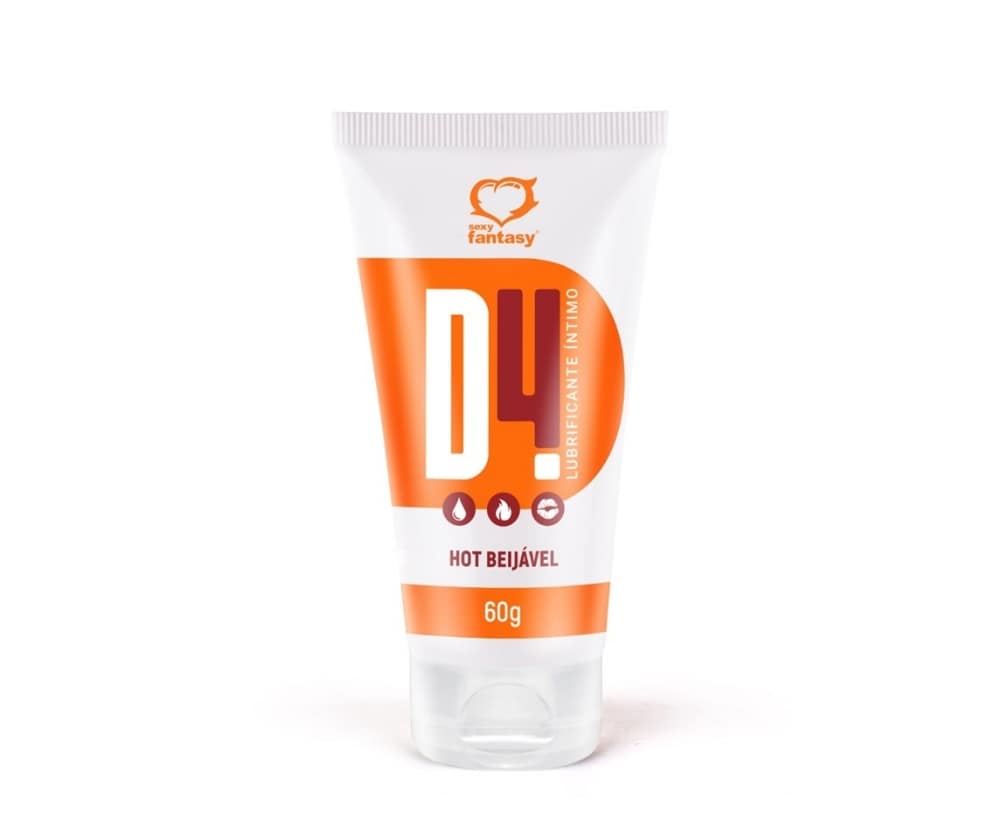 Lubrificante Beijável D4 Hot 60g Sexy Fantasy