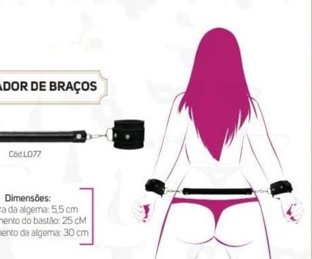 Separador De Braços De Alumínio 50 Cm Dominatrixxx - Imagem 2