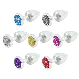 Plug Less Médio Cromado Cravejado Hard