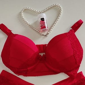 Conjunto Em Microfibra Com Renda E Calcinha Caleçon