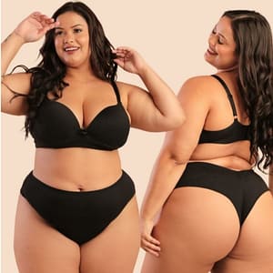 Conjunto de Lingerie Plus Calcinha Fio Duplo