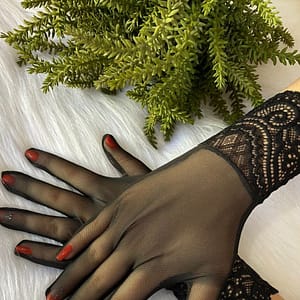 Luva Sensual Para Fantasias Em Tule Liso