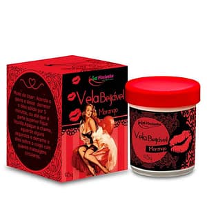Vela Beijável Morango 45g La Pimienta