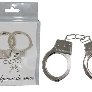 Algemas De Metal Com Chave E Trava De Segurança