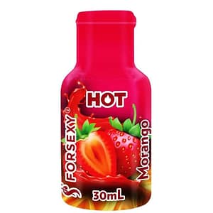 Gel Beijável Hot Morango 30ml For Sexy