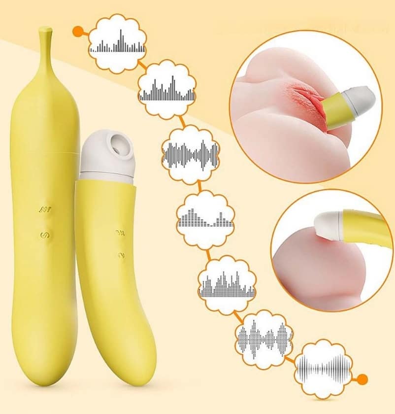 Vibrador Massageador Com Formato de Banana